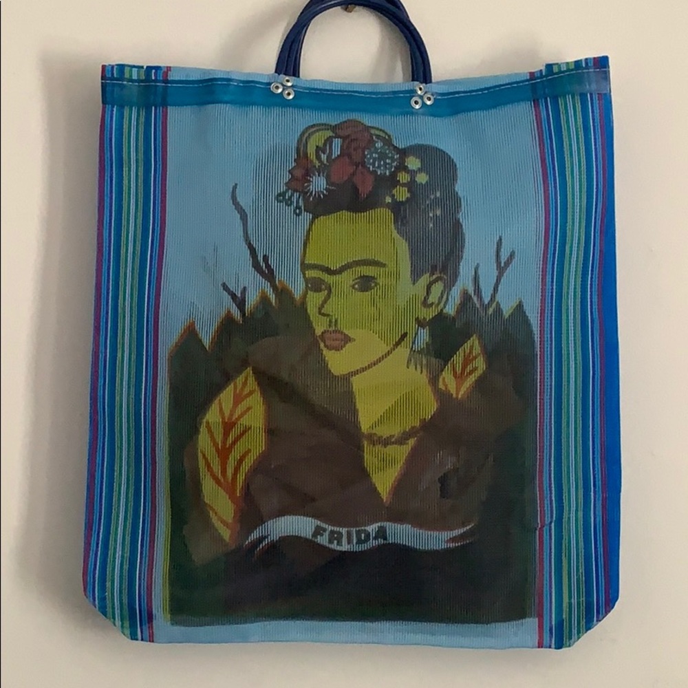 Frida Kahlo Plastic Mesh Tote Bag 2/$25 - Picture 2 of 2